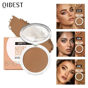 Long Lasting Matte Enhancing Bronzer Powder, 1 Box Oil Control Bronzer Makeup Palette, Lightweight Makeup Setting Powder, Cosmetic Product for Women & Girls