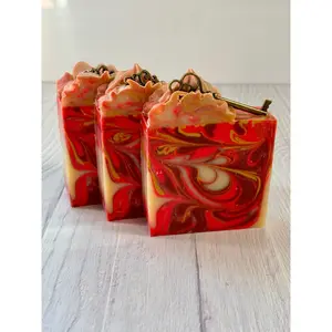 Key to My Heart Cold Process Soap Wild Cranberry & Aspen