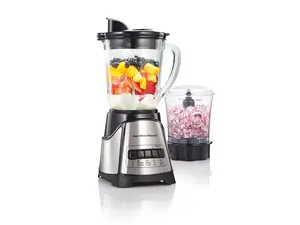 Hamilton Beach 58149J 2-in-1 Blender and Food Chopper, Black