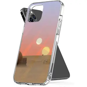 Phone Case Tatooine Cover Sunset Accessories Waterproof Transparent Compatible with iPhone SE 7 8 X XR 11 12 13 14 15 16 Plus Mini Pro Max Samsung Galaxy Note S9 S10 S20 S21 Ultra Plus Smartphone Protective
