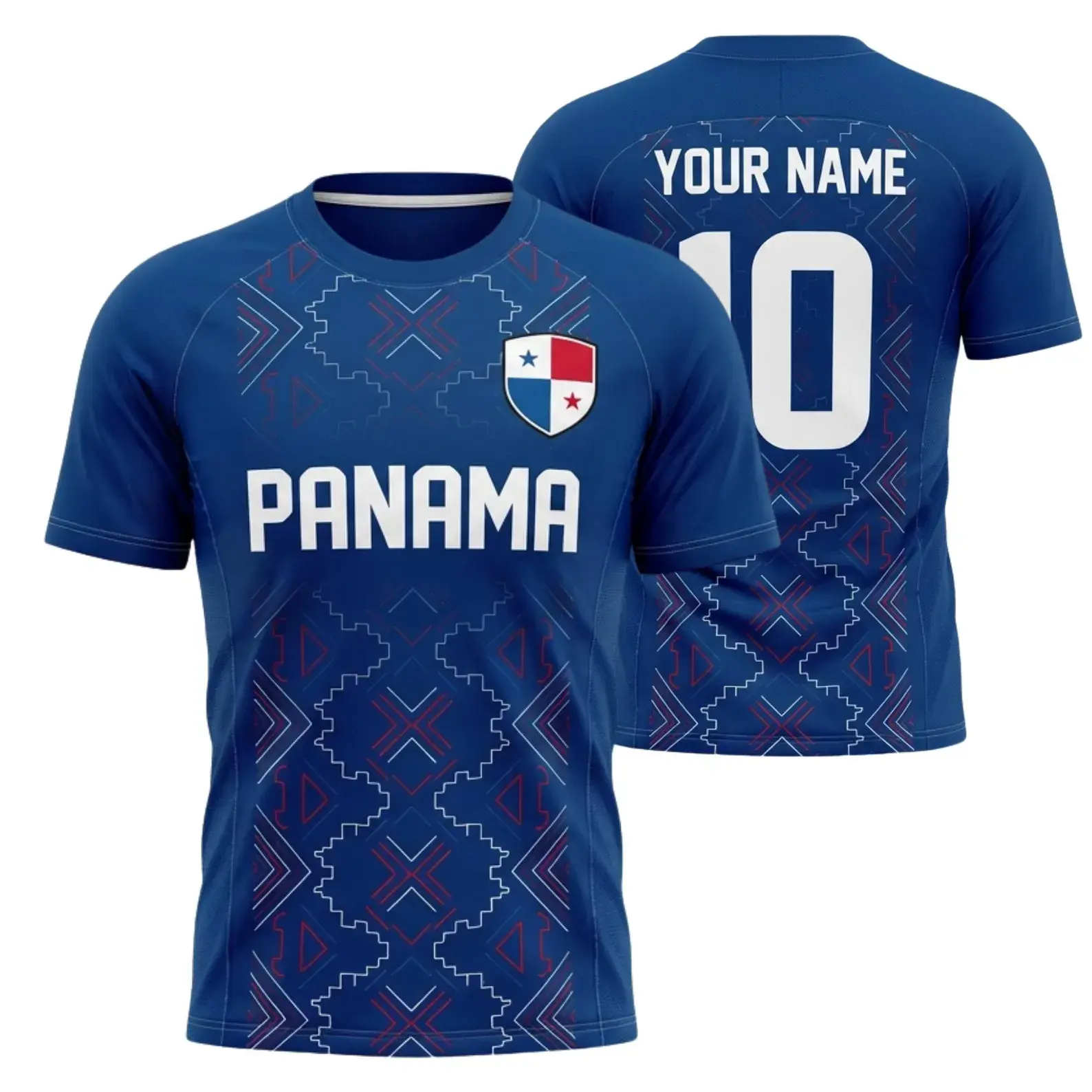 Panama Soccer Jersey Personalized for Fans, Custom Football Shirt with Number