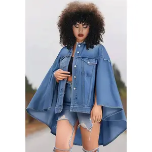 Plus Size Casual Denim Jacket