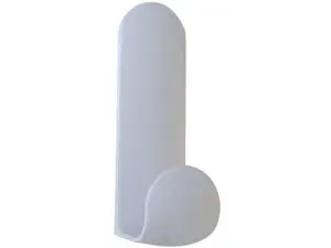 Interdesign 17301 Adhesive Tall Hook- White- 2 Pack