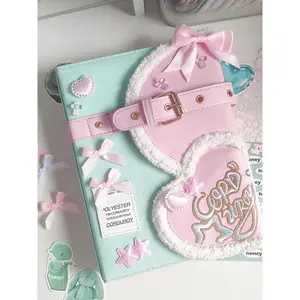 Cute Bow Jeans A5 Photocard Binder Kpop Card Collect Book 3inch Photo Album Holder 포카 바인더