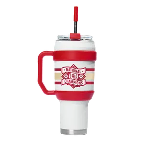 Oklahoma Baseball National Champs 40oz White Tumbler