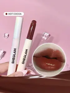 SHEGLAM Pout-Perfect Shine Lip Plumper – Hot Cocoa Hydrating Glossy Lips