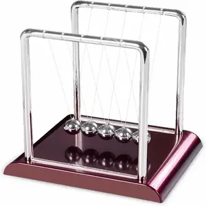 Newton’s Cradle Balance Balls Desk Toy – Kinetic Motion Physics Toy for Stress Relief, Focus & Office Decor