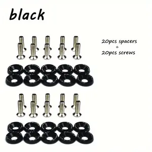 Upgrade your engine bay with these M6x20 bolts! 40pc multi-color aluminum washers add custom style to license plates & car mods. Durable alloy with matte finish. Easy DIY install for a unique look! #CarMod #DIYAuto Automotive Blue Vehicle Body Screw