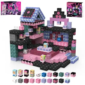 100PCS K-Pop Hunter Girl Team Magnetic Building Blocks, Magnetized Construction Set, Fun and Educational Toy for Kids,erfect Easter gift
