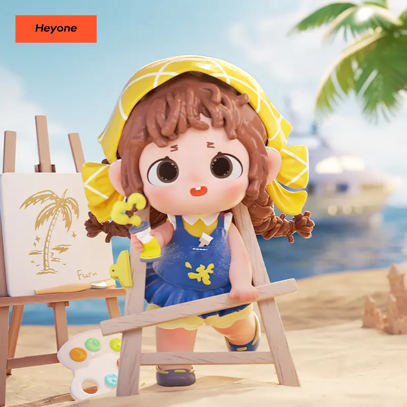 Heyone FURFUR The Happy Collection Series Blind Box Art Toy Action Cute Figure Desktop Ornament Collectible Toys Birthday Gifts Random Surprise Set Figurines Figurine Dolls Toyset Whimsical Figurines Girl Gift