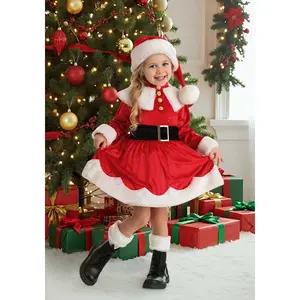 Girl's Toddler Premium Santa Costume Dress