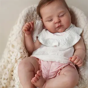 19-Inch Lifelike Reborn Youngsters Doll - Soft Touch Vinyl Youngsters with Hand-Painted Details, Sleeping Pose, and Realistic 3D Skin - Perfect Gift for Youngsters, Collectors, Birthdays, Christmas, or New Year, Nurturing Play
