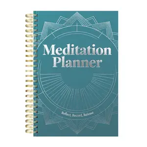 A5 Meditation Journal Notebook for Daily Reflection Spiritual Serenity Self Discovery Log with Guided Prompts for Beginners Seekers Ideal Gift Compact Serene hobonichi  planner  adhd  fidgets