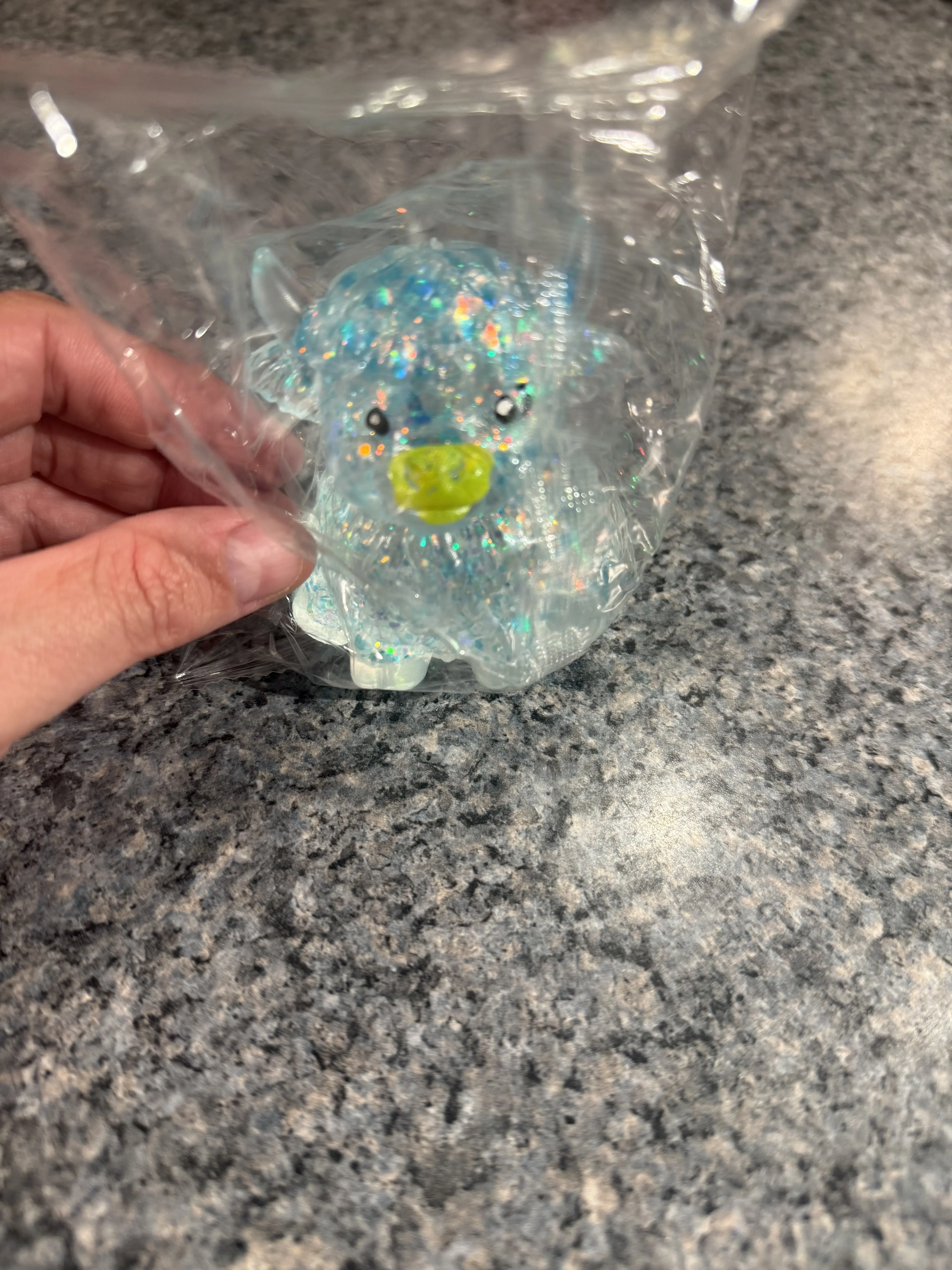 Highland Cow Sparkly Squishy
