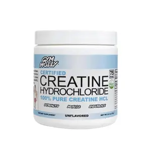 Gym Molly Creatine Hydrochloride Powder 100% Pure Creatine HCl 75 Servings 750mg Vegan Dietary Supplement for Men and Women