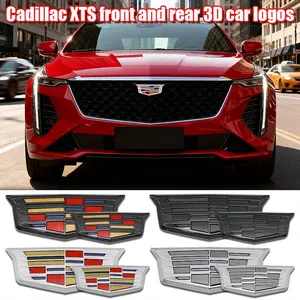 Cadillac Car Front Rear Emblem Hood Decoration, Scratch-Resistant Durable Replacement Badge for Atsl/xts Models, Exterior Modification Accessories
