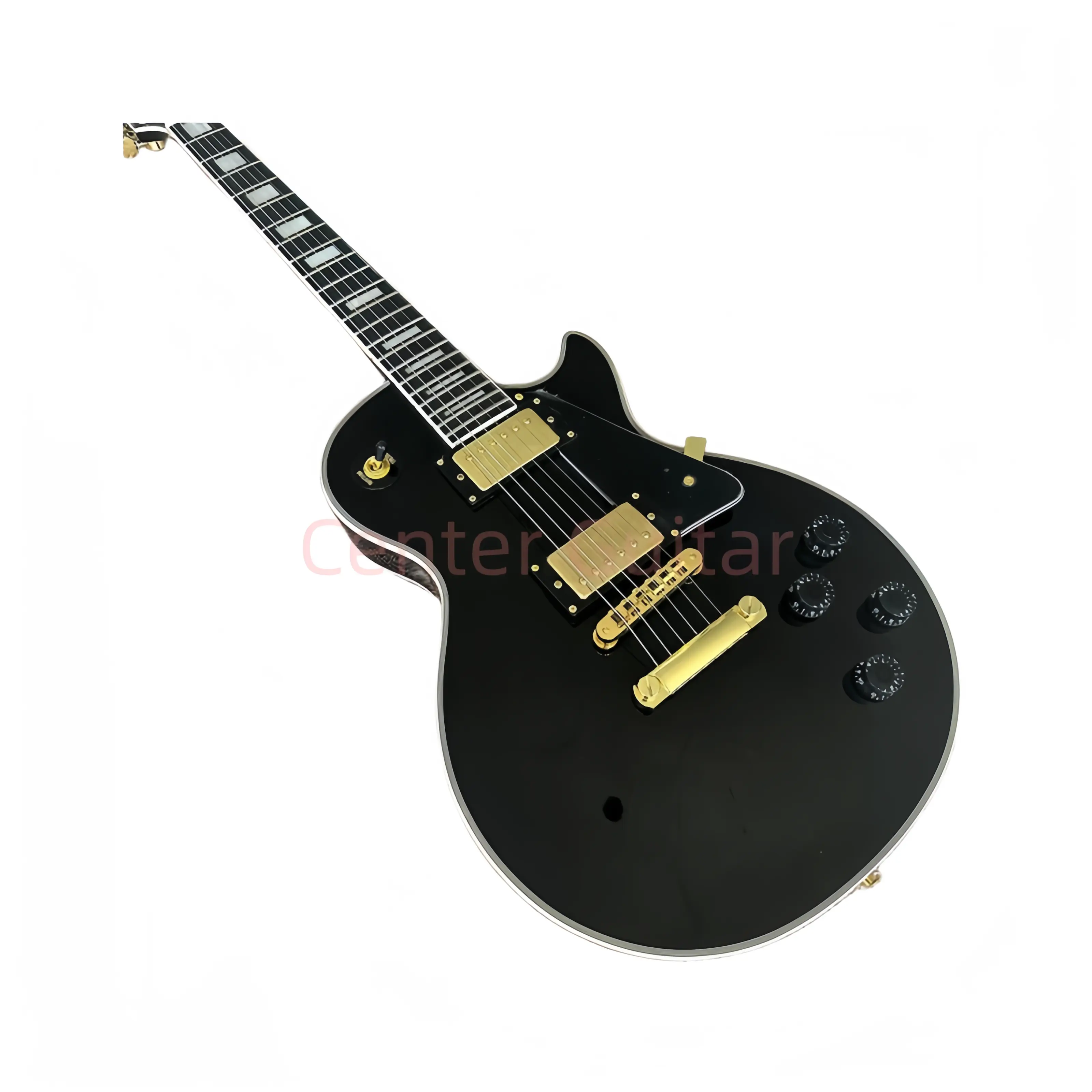 Custom Electric Guitar,Black lp guitar , Mahogany Body,Gold Hardware, Free delivery