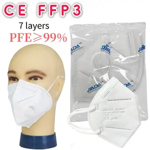 20pcs/ Pack Ffp3 Protective Dust Masks, 7 Layer Protection Ce Certified Adult Masks, High-Quality Breathable Safety Face Cover Respirator Mask
