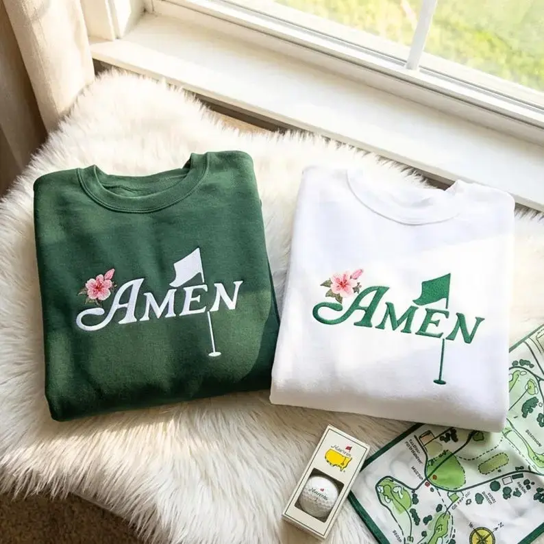 [MADE IN US] Embroidered Masters Augusta National Golf Course Sweatshirt, A Tradition Unlike Any Other Tee, Vintage Golf Fan Tee, Golfer Gift Apparel Pullover