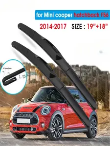 Car Wiper Blade For Mini cooper hatchback F56 19"+18" 2014-2017 Auto Windscreen Windshield Wipers Blades Window Fit U Hook Arms
