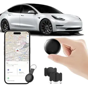 Car GPS Tracker for Vehicles, Works with Find My (iOS Only), Mini Anti-Lost Locator for Car, Wallet, Pets, Luggage, Global Real-Time Tracking Device