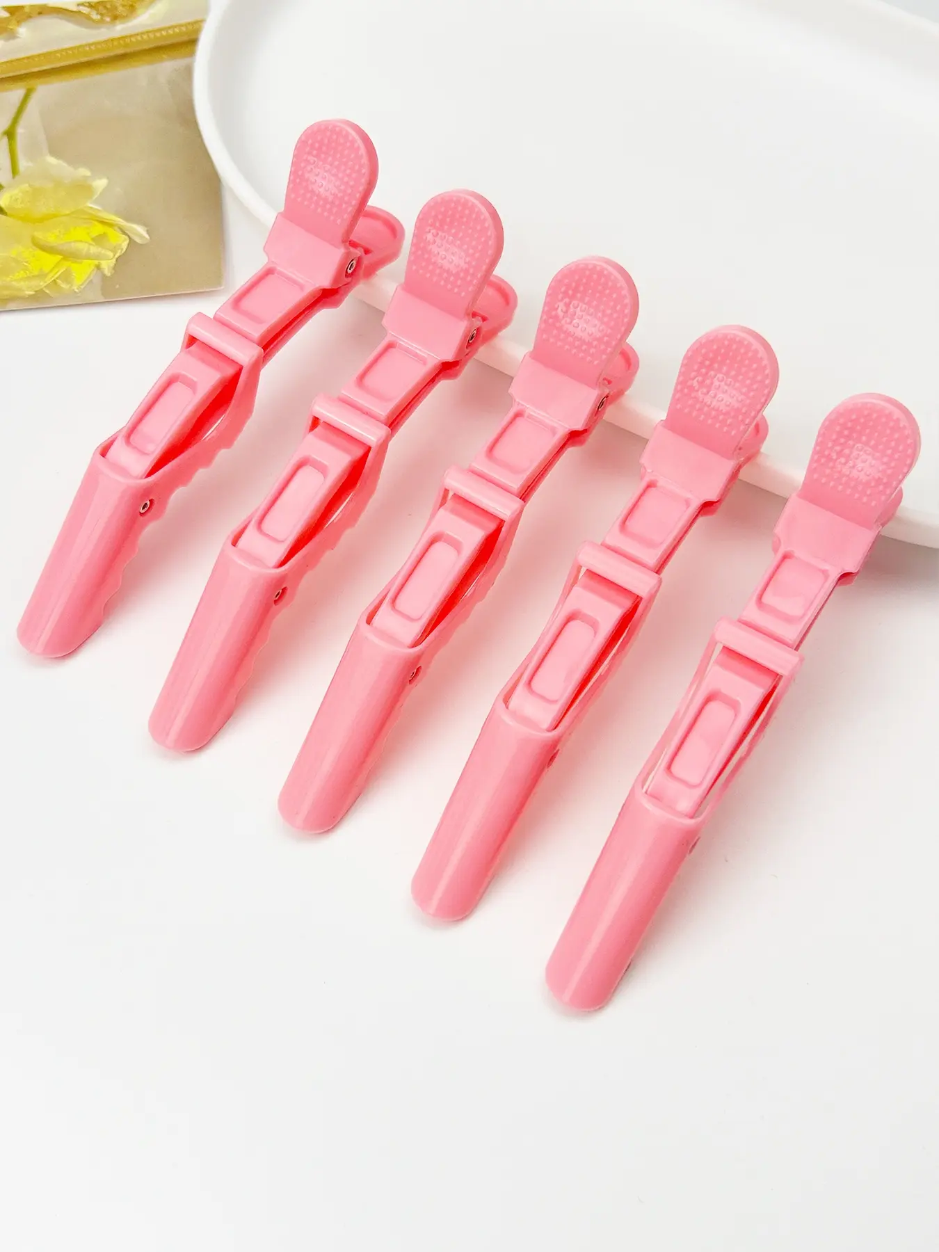 Oversized Alligator Hair Clips for Women, Acrylic Clips, Duck Bill Hair Clips, Minimalist Versatile Hair Clips, Side Positioning Clips for Hairdressers and Makeup Artists, Hair Clips for Perming Tools, Hair Clip Set