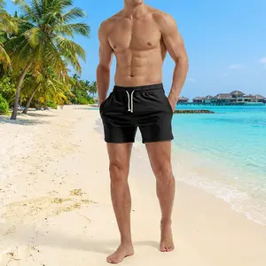 Men's 5 Inch Workout Sweat Shorts - Cotton Casual Fitness Athletic Gym Shorts with Pockets, Breathable Comfortable for Running Training Exercise, Lightweight Quick-Dry Activewear