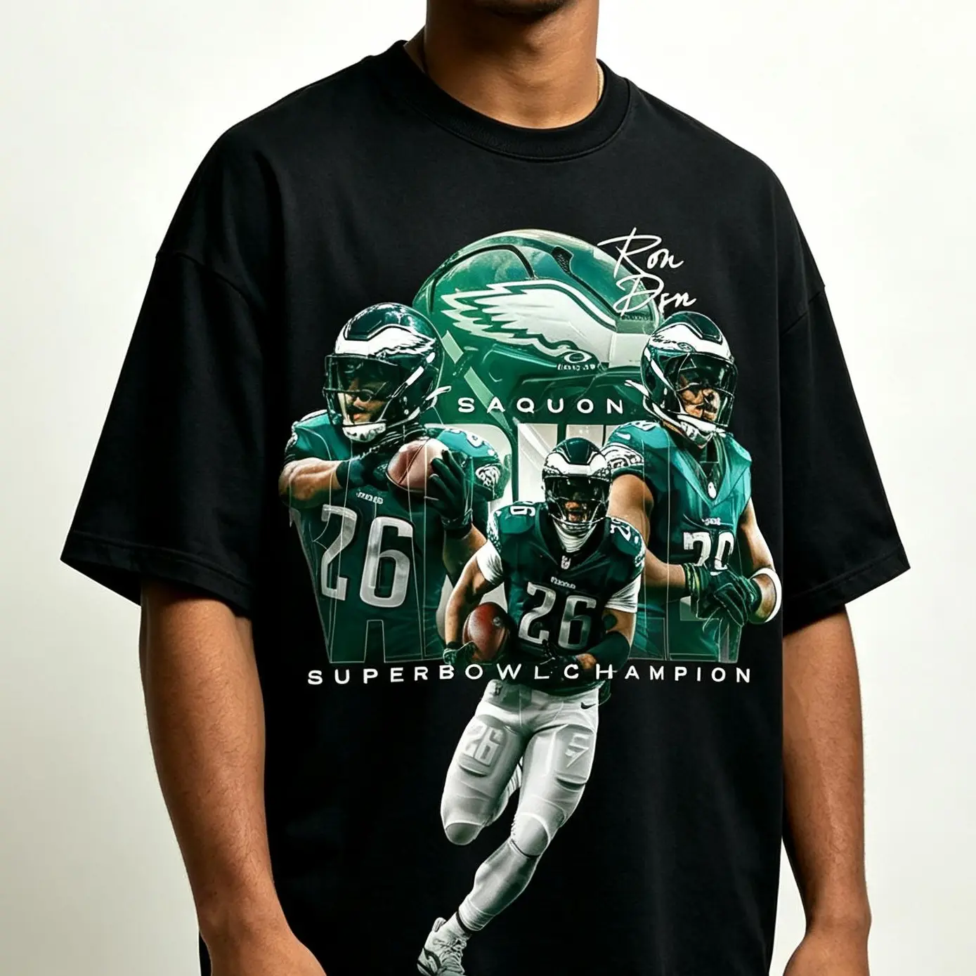 Saquon Barkley #26 Graphic T-Shirt, Football Fan Short Sleeve Tee, Game Day Apparel Shirt, Sports Streetwear Top, Gift for Football Fans