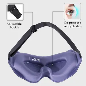 Side Sleeping Eye Mask, Blackout 3D Sleep Eye Mask, Soft and Breathable Eye Cover Suitable For Women and Men to Relax, Zero Pressure Night Eye Mask Soft Plush Rainbow Migraine Relief Gel Cap with Mask