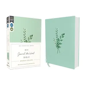 NIV, Journal the Word  ( for Note-Taking), Double-Column, Cloth over Board, Teal, Red Letter, Comfort Print: Reflect, Take Notes, or Create Art Next to Your Favorite Verses - Hardcover