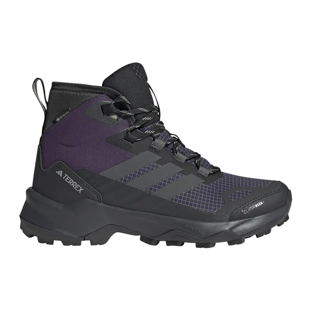 adidas Womens Terrex Skychaser Ax5 Mid Gore-Tex Climawarm+ Hiking Hiking Sneakers Shoes - Black, Purple