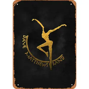 Rock Music Dave Matthews Band Stefan Metal Tin Sign Poster Vintage Art Wall Decor 12 X 8 Inch
