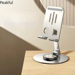 Rotating Phone Stand High-Quality Mechanical Desktop Tablet Universal Metal Stand for Watching Series, Live Streaming, and Laz