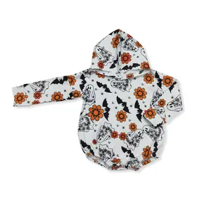 halloween flowers Printed OnePieces for Girls