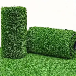 Artificial Grass Turf, Faux Grass Astro Rug Carpet with Drainage Holes & Rubber Backing, Indoor Outdoor Faux Grass for DIY Decorations, Fruit