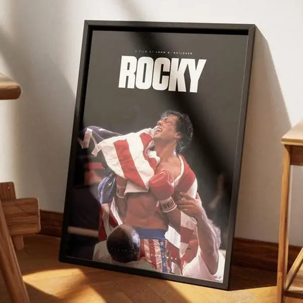 Rocky Poster, Vintage Poster, Retro Movie Poster, Printable Art, Gift for Him, Action Movie, Sylvester Stallone, Rocky Balboa, Boxing Poster