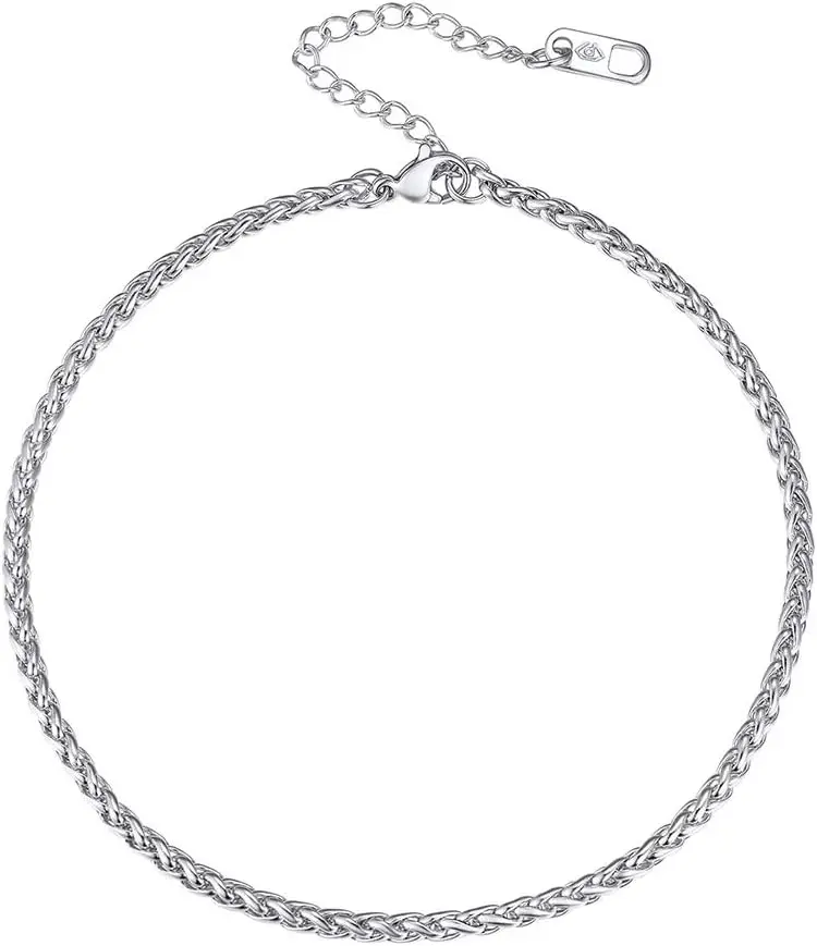 G: silver-wheat chain-3mm