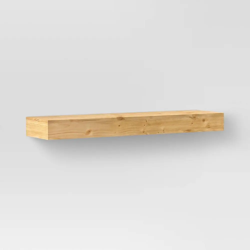 Threshold Modern Wood Wall Mounted Shelf Storage Floating