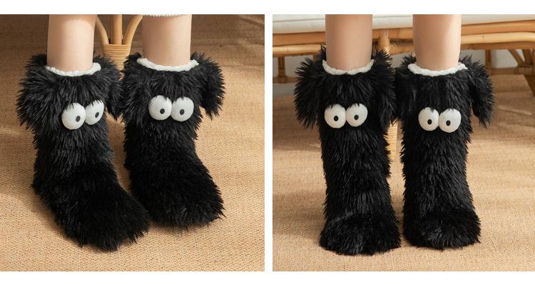 Women's Plush Slippers Socks Floor Socks Winter Home Indoor Thickened Fleece-Lined Anti-Slip Adult Women's Plush Snow Socks Shoe Covers Women's Plush Slippers Socks Floor Socks Winter Home Indoor Thickened Fleece-Lined Anti-Slip Adult Women's Plush Snow Socks Shoe Covers