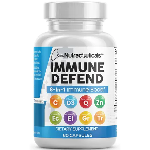 Clean Nutraceuticals NAC + Zinc, K2+D3, Quercetin, Sarracenia & More for Cellular Health Supplement Capsules – NAC Defend