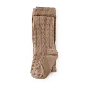 Little Stocking Co. Oat Cable Knit Tights