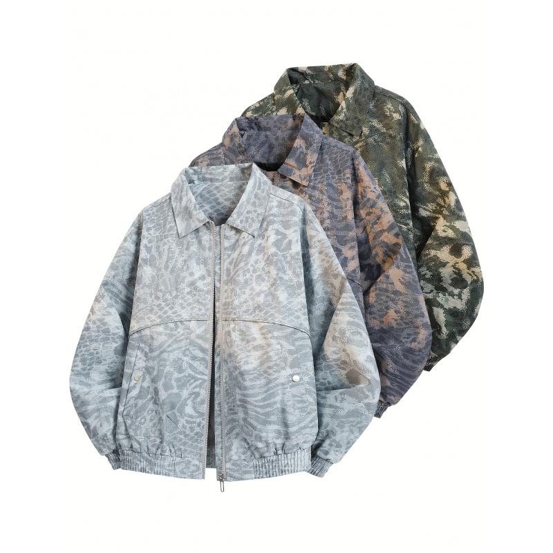 Men's and Women's Camouflage Jackets - Softshell Full Zip Outdoor Jacket with Collar, Green/Brown/Beige Camouflage Pattern, Machine Washable Winter and Fall Jacket for Hunting, Casual Style (Regular Fit) Men's and Women's Camouflage Jackets - Softshell Full Zip Outdoor Jacket with Collar, Green/Brown/Beige Camouflage Pattern, Machine Washable Winter and Fall Jacket for Hunting, Casual Style (Regular Fit)