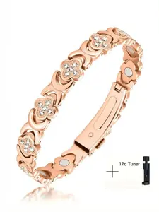 Women's rose gold bracelet, magnetic bracelet, perfect Valentine's Day gift for a loved one, mother, or daughter. Multiple styles available.