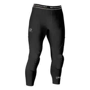 McDavid HEX® Basketball Compression ¾ Tight with Knee Pads - 9mm Technology, 3/4 Length, Moisture Wicking, Comfortable & Protective