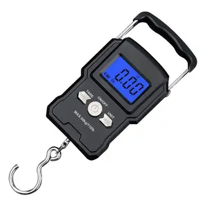 Luggage Scale Digital Suitcase Weighing Scale Portable for Travel, Handheld Fish Weight Scale with Hook for Fishing, 110lb/50kg as Traveler Gifts