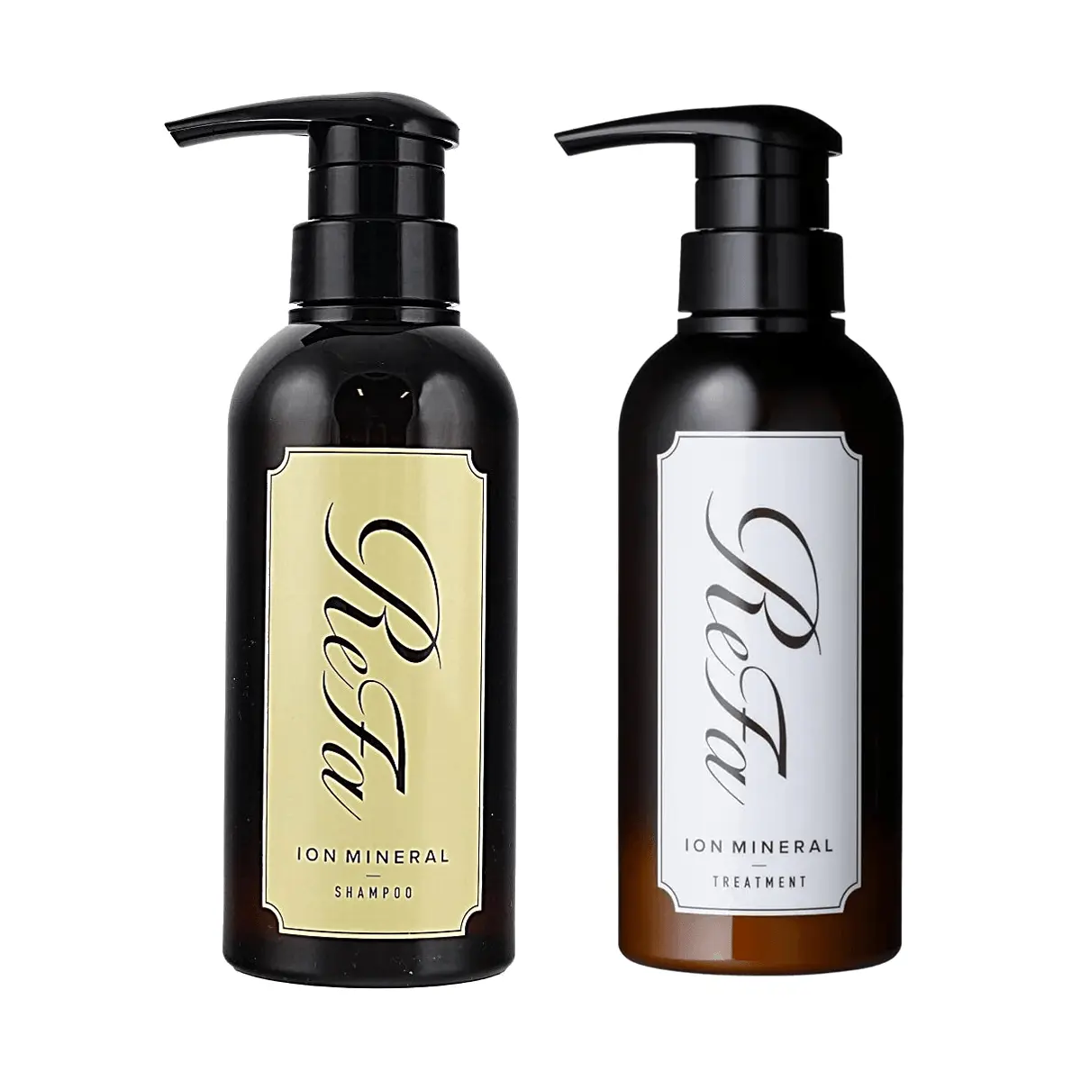 REFA Japan Ion Treatment Shampoo & Conditioner Set Pack - High-Concentration Ionic Repair for Voluminous, Smooth Shine Hair - 300ml Shampoo + 290ml Conditioner