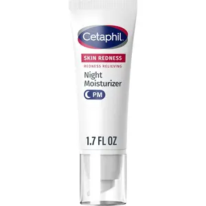 Cetaphil Night Cream, Redness Relieving Night Moisturizer for Face, 1.7 fl oz, For Dry, Redness-Prone Skin, Hypoallergenic, Fragrance Free