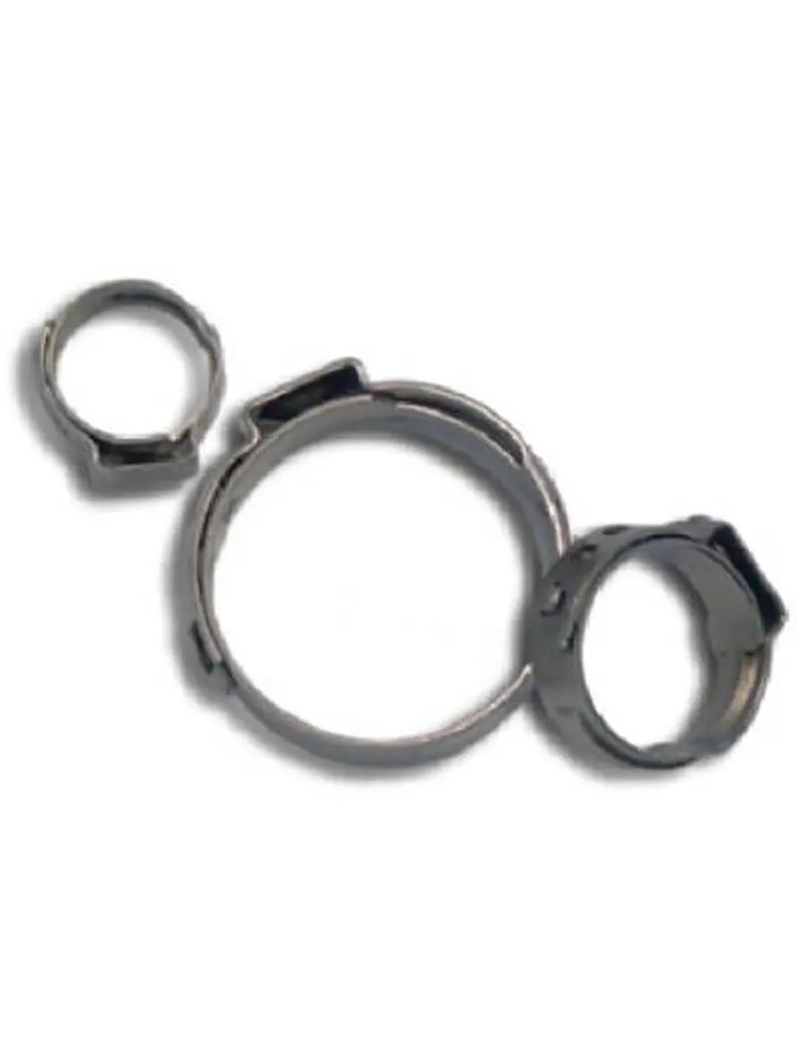 Sharkbite-Cash Acme 719763 C-Clamps - 0.5 in. PEX Plumbing Hardware Tools with Grip, Clamping, Hand-Tightening, Holder Functions, Pack of 100, Durable, Reliable, Easy to Use, Convenient, Affordable, C-Clamp Grip, Clamping C-Clamps
