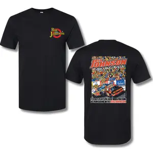 Big Johnson Racing T-Shirt, Funny 2-Sided Graphic Tee for Car Enthusiasts, Perfect for Men Who Love Humor and Racing, It's Easy to Get 'Em Loose Design Crewneck Classic Menswear Top