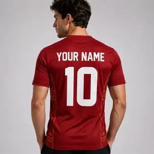 Custom Jordan Inspired Soccer Jersey, Personalized Name Number Football Shirt, V-Neck Game Day Fan Apparel, Athletic Sportswear Top